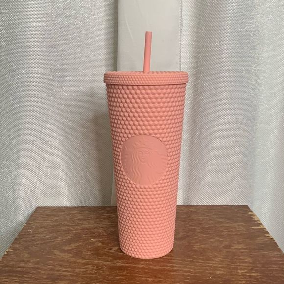 Starbucks Other - Starbucks LE matte pink studded tumbler